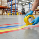 High-Performance 50mm x 33m Indoor Line Marking Tape with Multiple Color Options for Factories and Warehouses