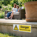 Danger Tipping Exclusion Zone Signs – 1mm Rigid Plastic & Self-Adhesive Vinyl – Indoor/Outdoor Use