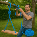 8mm Blue Polypropylene 3-Strand Rope 30m Coil – Heavy Duty