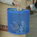 Semi-Circular Open Top Litter Bin 28L – Wall or Post Mount