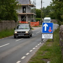 Premium Priority Over Symbol Sign Set with Supplementary Plate and Frame for Traffic Control
