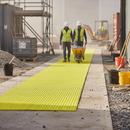 Premium High-Visibility Anti-Slip Walkway Matting - 100cm x 10m Roll for Construction Sites and High-Traffic Areas