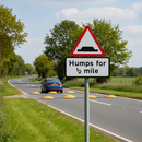 Premium Supplementary Plate for Speed Bumps - Customizable Distance Indicator with Post Mount Diameter 557.2 and Dimensions 607x288mm