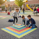 Premium Colorful Multiplication Table Playground Marking for Educational Engagement