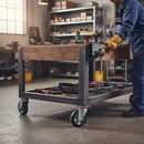 200mm Premium Swivel Plate Castor with Ball Bearings and High Load Capacity