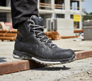 Premium Metal-Free ESD Safety Boot with Kevlar Midsole, Composite Toe Cap, and PU Rubber Outsole for Impact Resistance