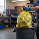 Premium Heavy Duty Yellow Refuse Bags - 10Kg Capacity, Pack of 200 for Waste Management