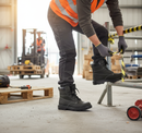 Premium Heavy Duty 6 Inch Boot with Steel Toe Cap, Shock Absorber Heel, and Water Resistant Leather Upper