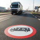Professional Preformed Thermoplastic Road Marking for Goods Vehicles Prohibited Signs - Easy Application and Non-Slip Design