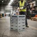 Premium Galvanised and Stainless Steel Litter Bin - 45L, 75L, 90L Capacity for Public Spaces