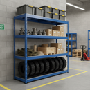 Heavy Duty Steel Shelving - 1980mm High - 400kg Capacity - Industrial Grade
