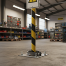 Premium Heavy Duty Base Plates for 114mm Sign Posts - Stable Installation Platform with Concrete Support