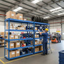 Premium Industrial Shelving - 2440mm High - 400kg Capacity - Steel - Blue