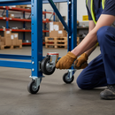 80mm Heavy Duty Swivel Bolt Hole Castor with Rubber Tyre