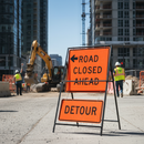 Premium Heavy Duty Rectangular Metal Road Sign Frame - 1050 x 750mm with Long Legs for Enhanced Visibility