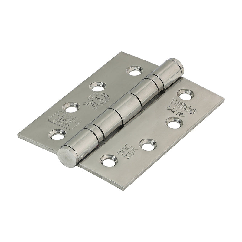 Grade 13 Fire Door Hinges - Polished Stainless Steel - 101 x 76 x 3