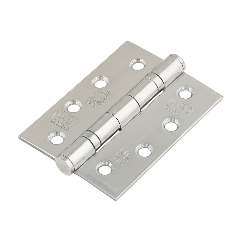 Grade 13 Fire Door Hinges - Polished Stainless Steel - 101 x 76 x 3