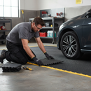 Heavy Duty Garage Floor Tiles Kit with Checker Plate Surface - 72 or 144 Tiles