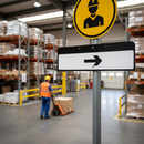 Premium Arrow Right Directional Sign Supplementary Plate 870x275mm with RA1 Reflective Vinyl for Enhanced Visibility