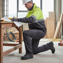 Premium Water Repellent Stretch Work Trousers with Knee Pad Pockets and Practical Storage