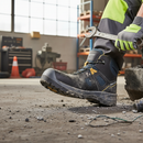 Premium Midcut Safety Boot with Fiberglass Toe Cap, Slip-Resistant Outsole, and Breathable Comfort for All-Day Wear