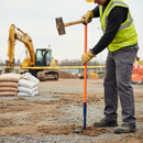 Premium Insulated Point Digging Bar with Steel Head for Soil Excavation - 6kg Lightweight Construction