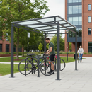 Premium Open-Sided Bike Shelter with Galvanised Frame and Modular Design for Versatile Applications