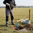 Premium Heavy Duty Insulated Fence Post Digger with Scissor Action Blades for Electrical Safety and Efficient Excavation