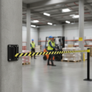 Premium Receiver Clip for Direct Wall Attachment of Retractable Barrier Units - High Impact Polypropylene Construction