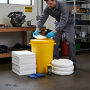 Professional Oil and Fuel Spill Kit - Yellow Plastic Drum - 90L