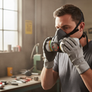 Premium Half Mask with ABEK1P3 Filters and Press-To-Check Functionality for Chemical Protection