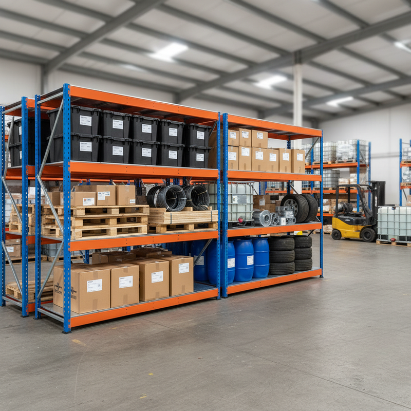 Premium Heavy Duty Steel Shelving - 2440mm High, 800kg Capacity