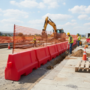 Premium 1m Water Filled Barrier System - Lightweight, Durable, and Easy to Deploy for Traffic Control and Construction Sites