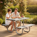 Premium Heavy Duty Picnic Table Bench - Galvanised Steel for Public Spaces - High-Quality Professional Grade for Industrial and Commercial Applicat...