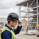 Premium Vented Safety Helmet with Six-Point Harness and Wheel Ratchet for Maximum Comfort and Adjustability