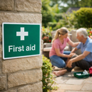 First Aid Sign – Indoor/Outdoor Use – Clearly Mark Safety Areas