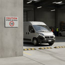 Professional Caution Speed Bumps 10mph Advisory Sign - Durable Composite Construction for Outdoor Use