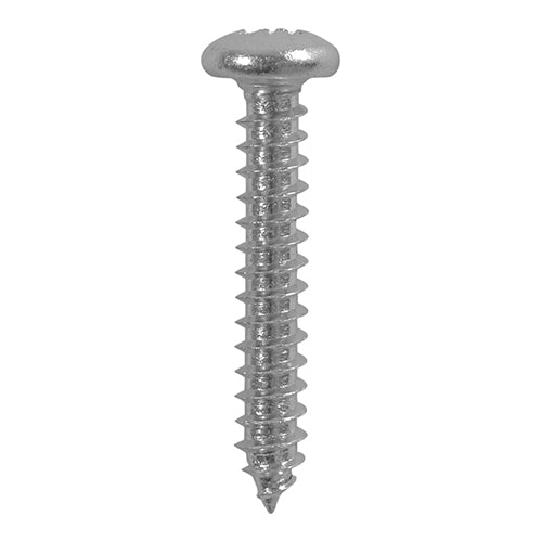 Metal Tapping Screws - PZ - Pan - Self-Tapping - A2 Stainless Steel - 3.5 x 25