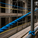 12mm Blue Polypropylene Draw Cord Rope - 500m on Wooden Drum | Heavy Duty 3-Strand Twisted Rope for Cable Pulling, Telecoms, Industrial & Marine Use