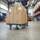 125mm Heavy Duty Swivel Plate Castor with White Nylon Wheel