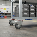 160mm Heavy Duty Braked Swivel Bolt Hole Castor with Anti-Static Features