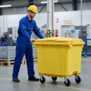 Heavy Duty 4 Wheeled Bin for Grit and Spill Storage - 770L & 1100L