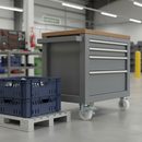 100mm Braked Swivel Bolt Hole Castor with Nylon Wheel - 200Kg Load Capacity