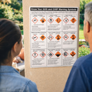GHS Symbols Guidance Poster – 400mm x 600mm – Rigid Plastic – Indoor/Outdoor