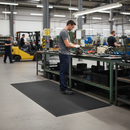 Premium Light Duty Anti-Fatigue Matting with Ribbed Surface for Enhanced Traction and Comfort in Warehousing
