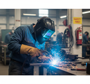 Premium Heavy Duty Welding Helmet with Variable Auto-Darkening Shade, Grinding Function, and Adjustable Headband for Comfort