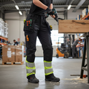Premium Women's Softshell Trousers with Holster Pockets - Waterproof, Windproof, and Breathable for Harsh Weather