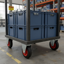 160mm Fixed Plate Heavy Duty Castor with Rubber Tyre