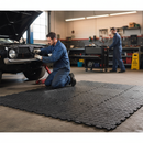 Premium Interlocking Floor Tiles with Tread Plate Surface