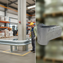 Premium Heavy Duty Bullnose Return End Cap for Armco Barriers - Galvanised Steel Construction for Parking Applications